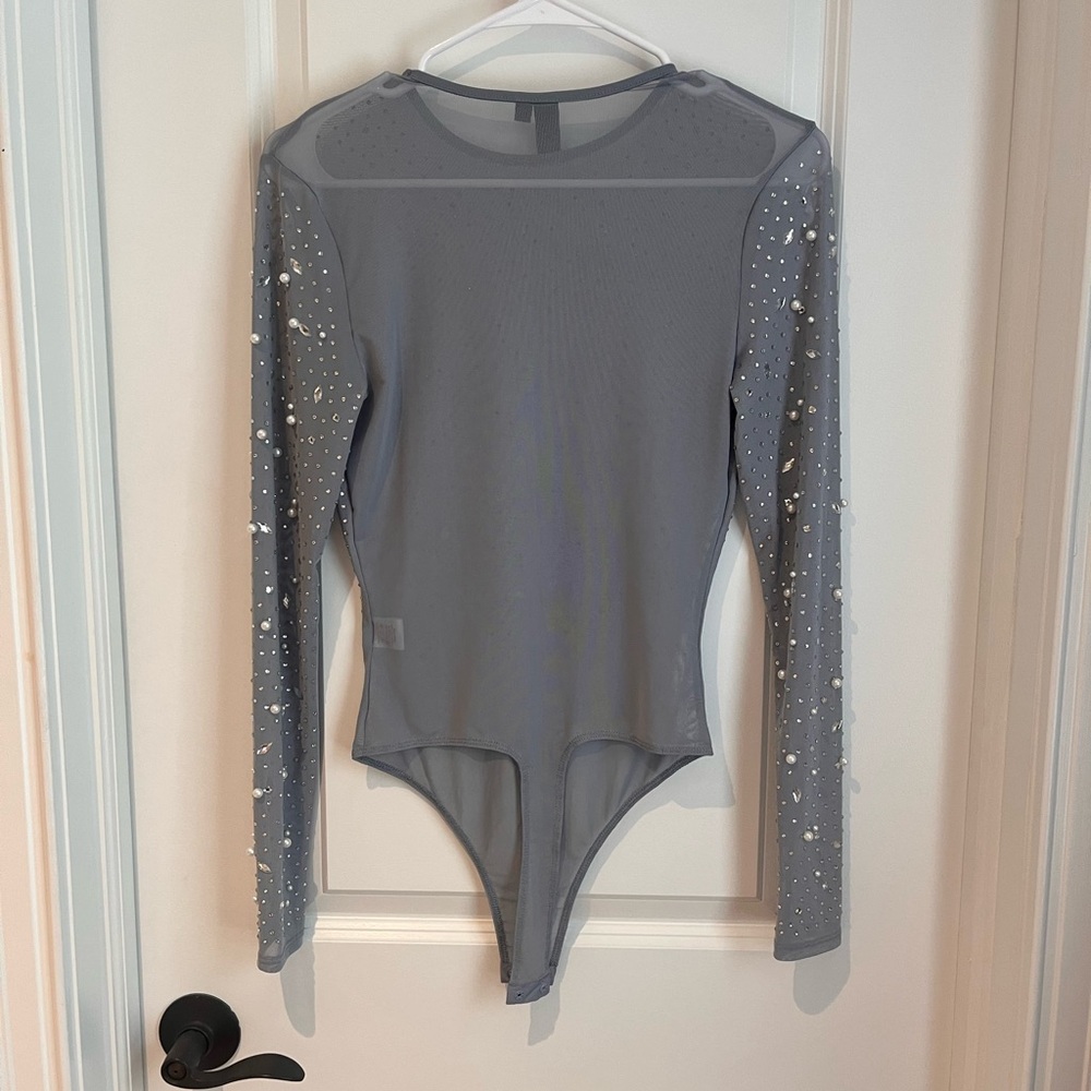 Windsor Rhinestone and Pearl Bodysuit - Picture 4 of 4
